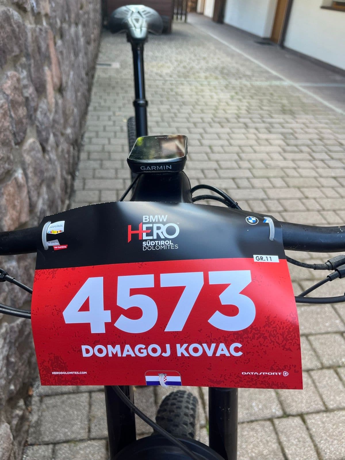 BMW HERO Dolomites race number