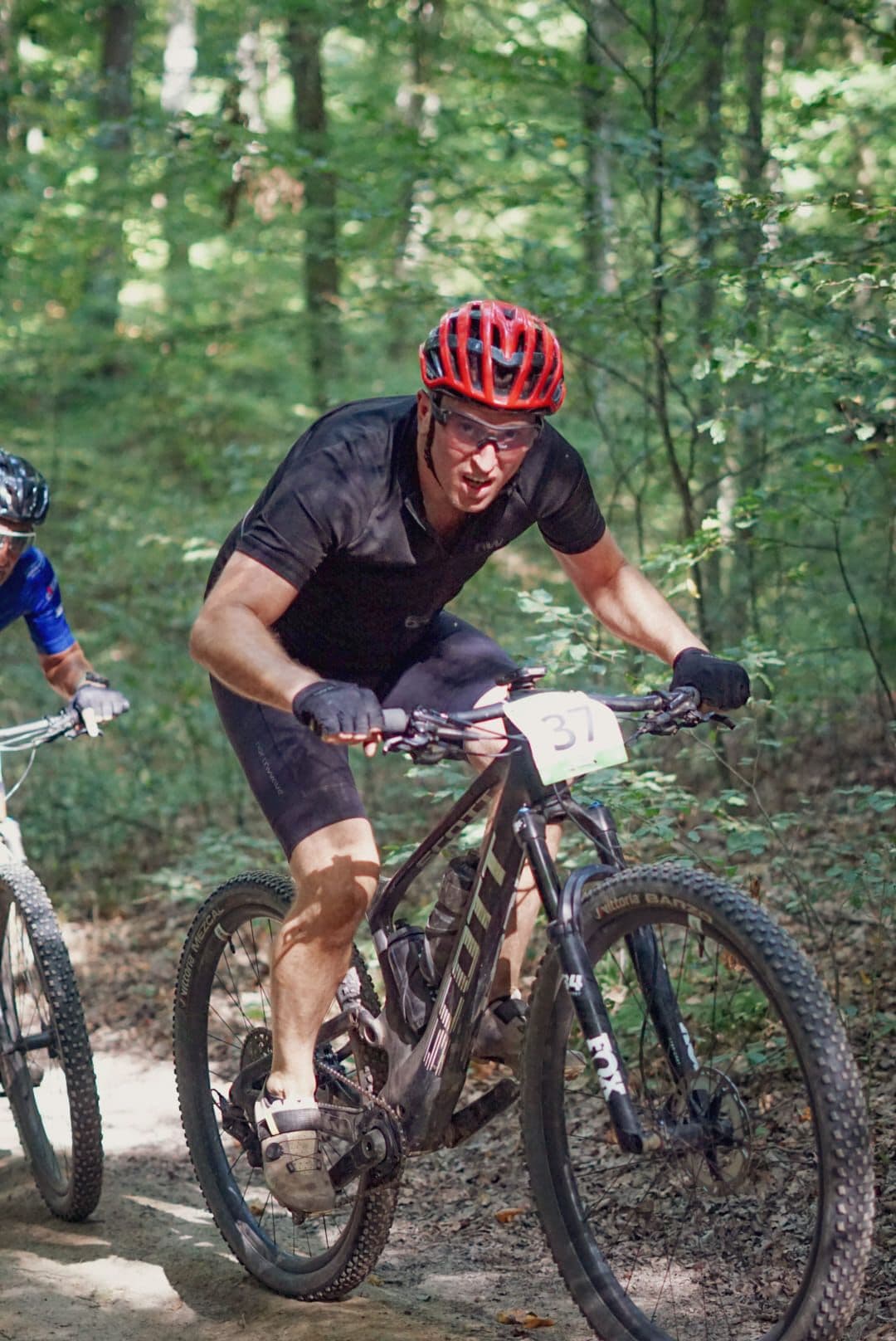 Domagoj racing through the forest